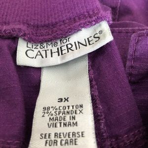 Catherine’s Liz & me purple capris 3X